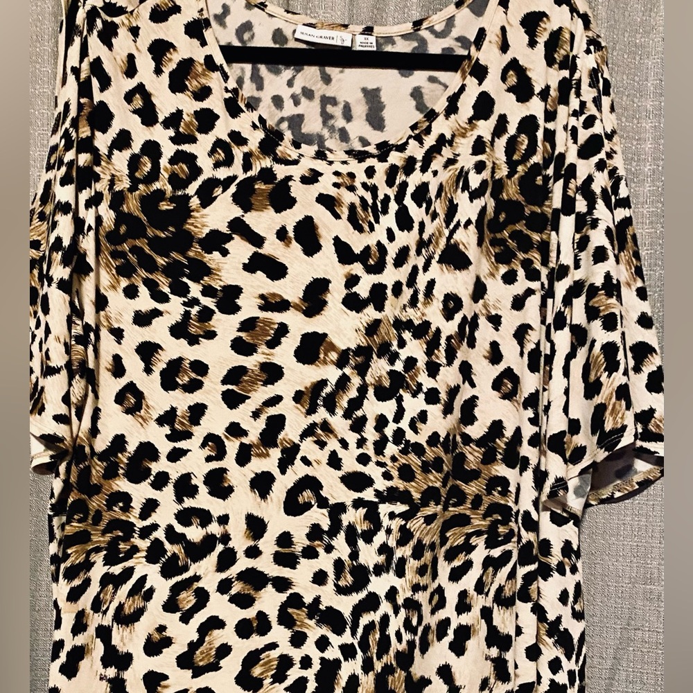 Leopard print blouse